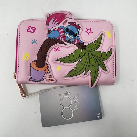 NWT Loungefly Disney Stitch in Cheshire Cat costume zip around wallet - Picture 1 of 10